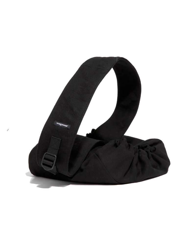 Messenger Dog Pouch Carrier in Black (Made in the USA)