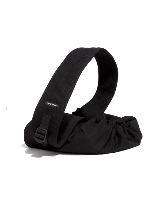 Messenger Dog Pouch Carrier in Black (Made in the USA)