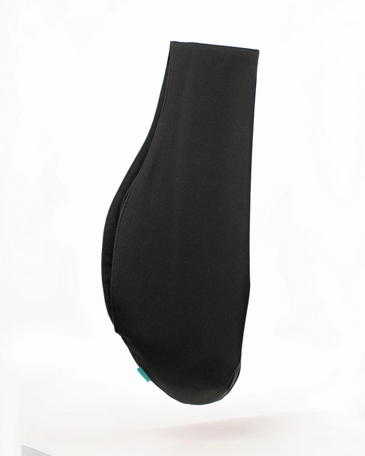 Daizy Cotton-Linen Crossbody Dog Sling in Black (for Dogs 14-20 lbs)