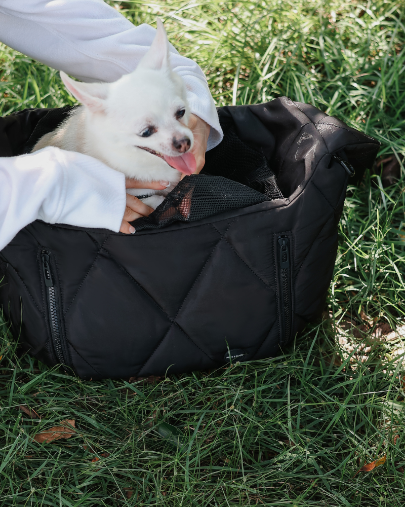 Cloud Crossbody Pet Carrier in Beige or Black