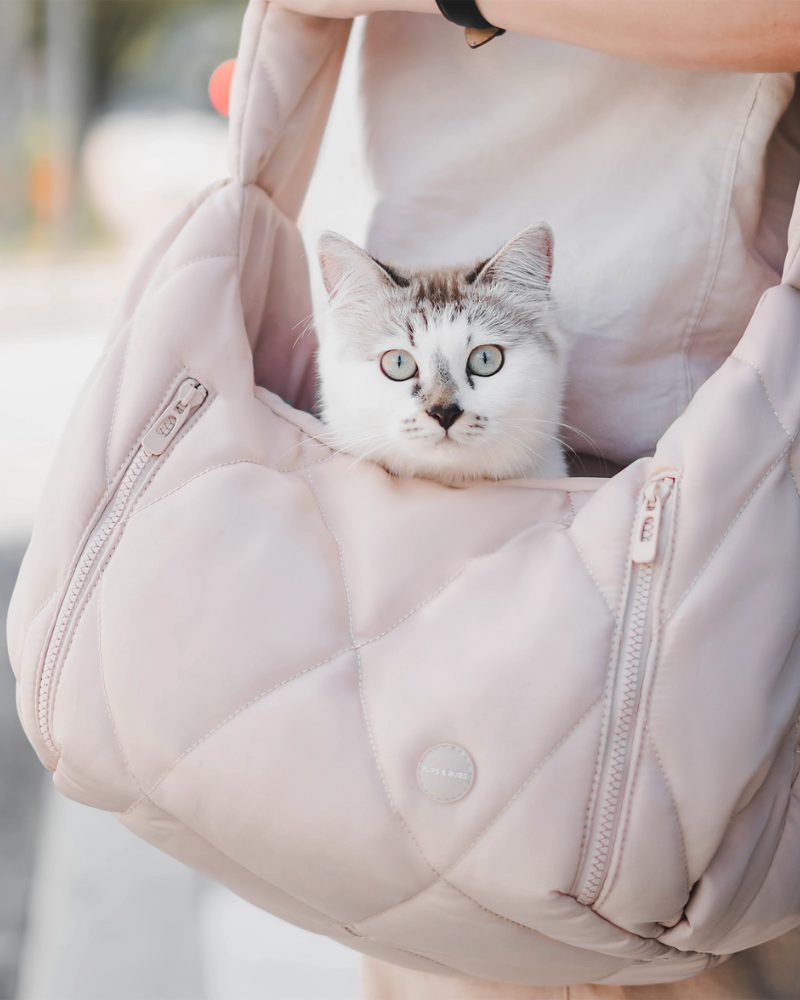 Cloud Crossbody Pet Carrier in Beige or Black