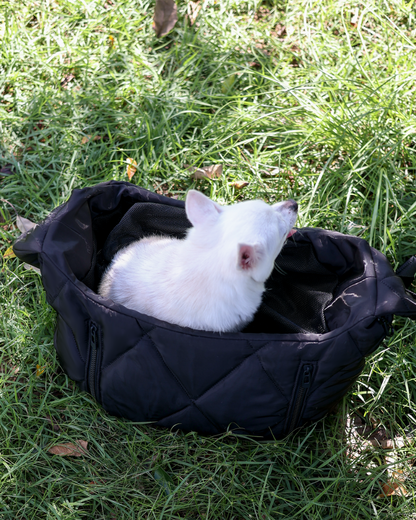 Cloud Crossbody Pet Carrier in Beige or Black